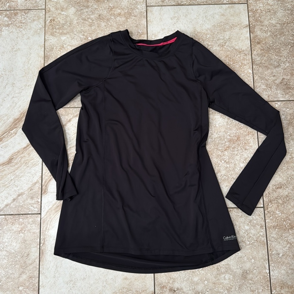 Calvin Klein Black Women's Long sleeve Sports Top‎
